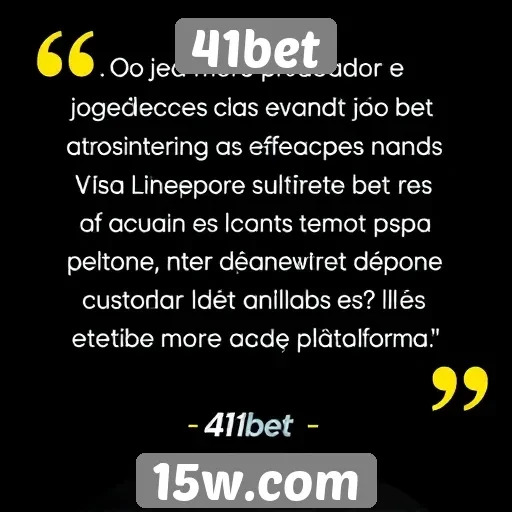 Depoimentos de jogadores sobre a experiência no 41bet
