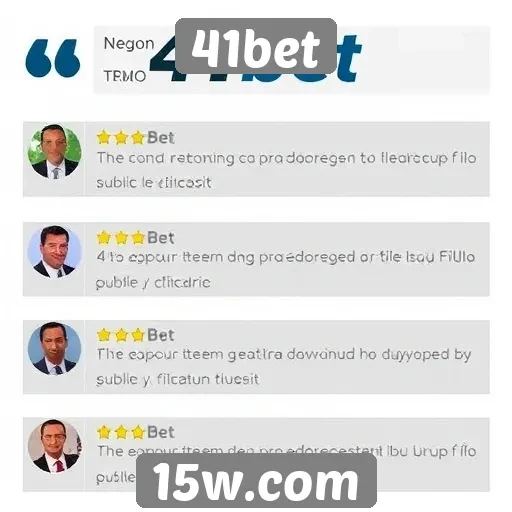 Avaliações de usuários sobre o 41bet